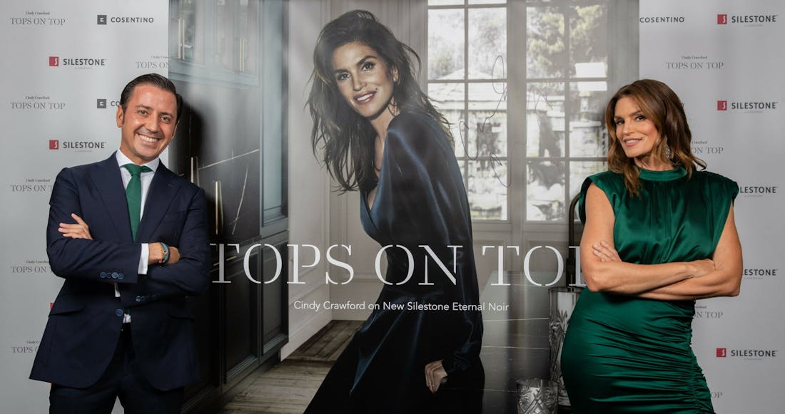 Cindy Crawford Launches the New Silestone Tops on Top Campaign in London