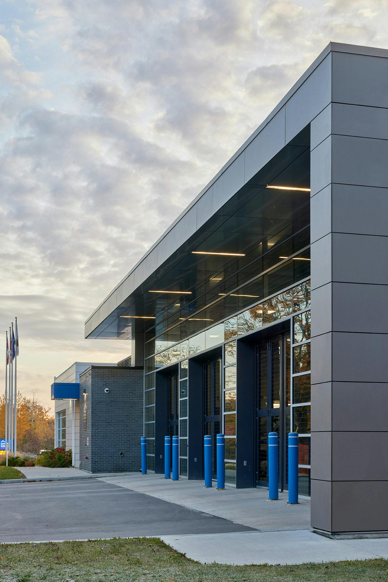 Image number 35 of the current section of Dekton clads the facade of a York Paramedic Station in Cosentino Ireland