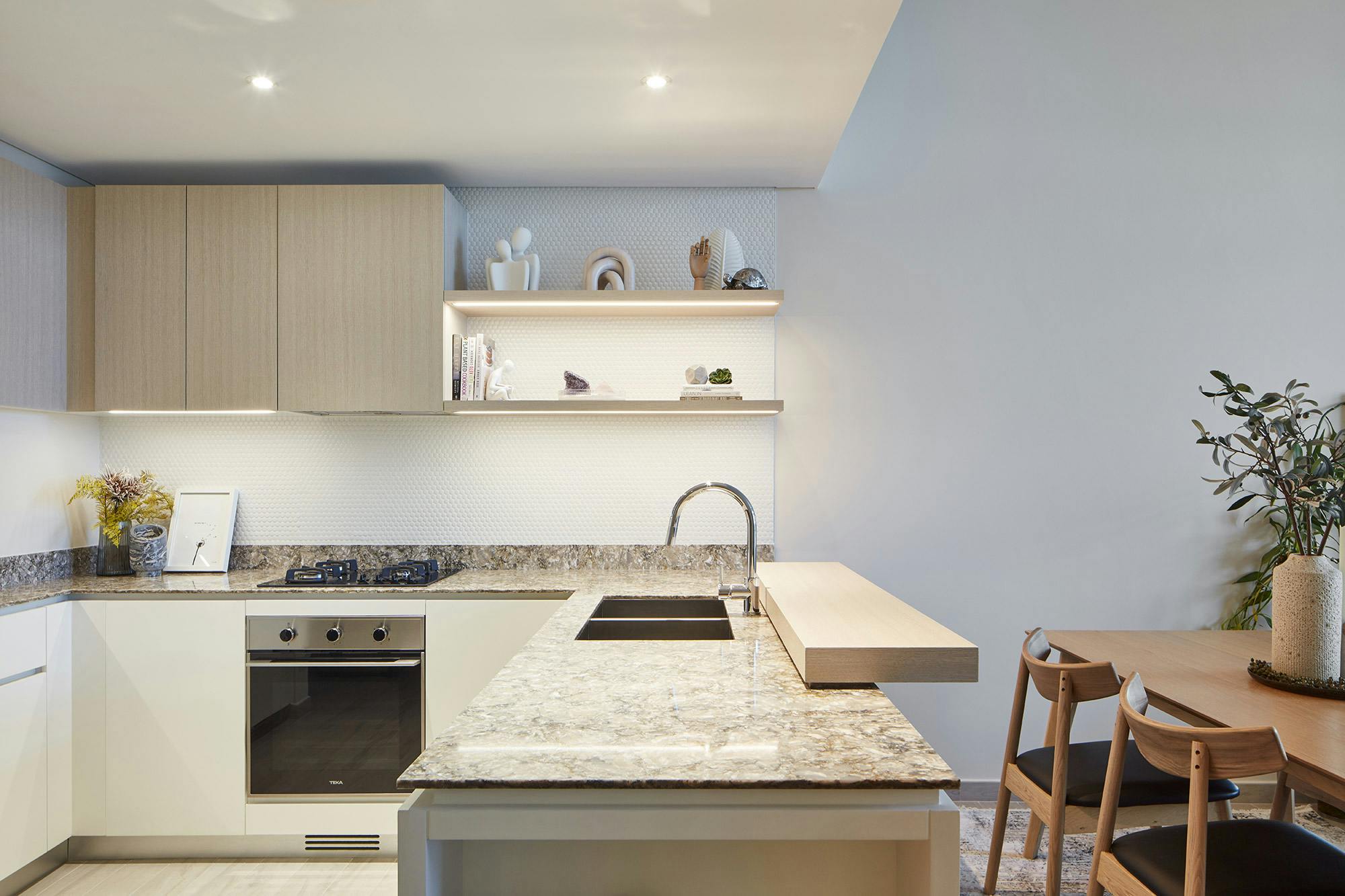 Image number 34 of the current section of Dekton Sirius adds a welcoming touch to the kitchens of a residential development in Dubai in Cosentino Ireland