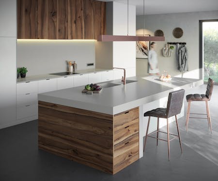 Image of Silestone Kitchen Cincel Grey web in Bring the Mediterranean vibe to your home with Cosentino Silestone® Sunlit Days Series - Cosentino