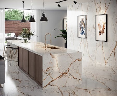Image of Onirika AWAKE Kitchen in 4 Marble-Inspired Kitchen Styles to Pin For Your Dream Board - Cosentino