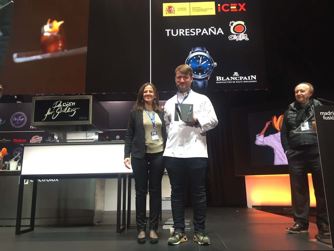 Silestone® by Cosentino awards the ‘European Chef of the Year Prize’ to Sebastian Frank at Madrid Fusion 2018