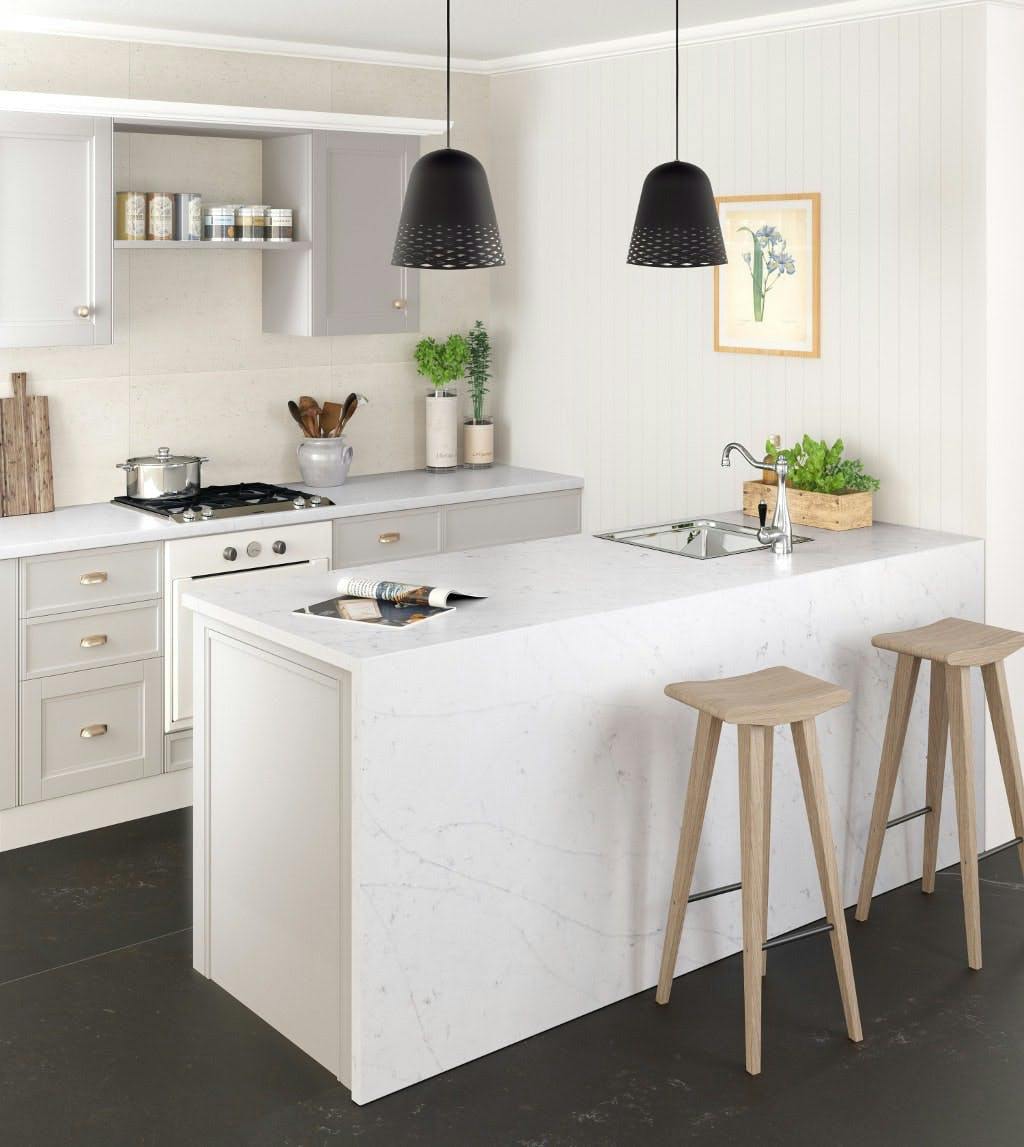 Image of silestone kitchen eternal statuario 3 2.jpg?auto=format%2Ccompress&ixlib=php 3.3 in Compact kitchens: Who says they're a disadvantage? - Cosentino