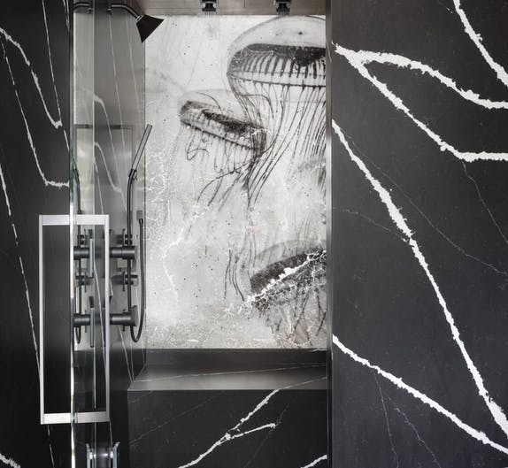 Image of Silestone Et. Marquina copyright Jessica Klewicky Glynn 1607074094 121.6.80.189 1 in 5 ideas for modern bathrooms for your home - Cosentino