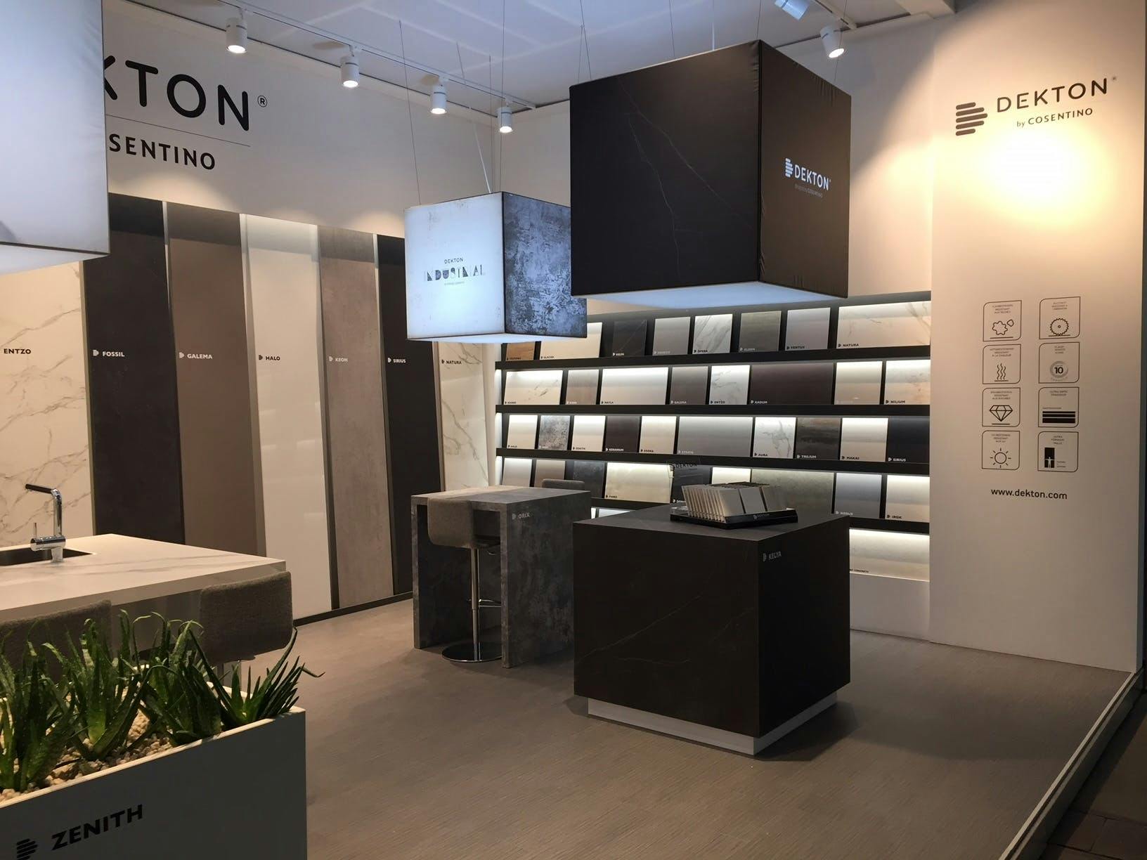 Image of Stand Cosentino en Batibouw 2018 Dekton 1 1.jpg?auto=format%2Ccompress&fit=crop&ixlib=php 3.3 in Silestone® and Dekton® at the chef and restauranteur Grant van Gameren’s Head Office: “The Overbudget Offices” (Toronto, Ontario) - Cosentino