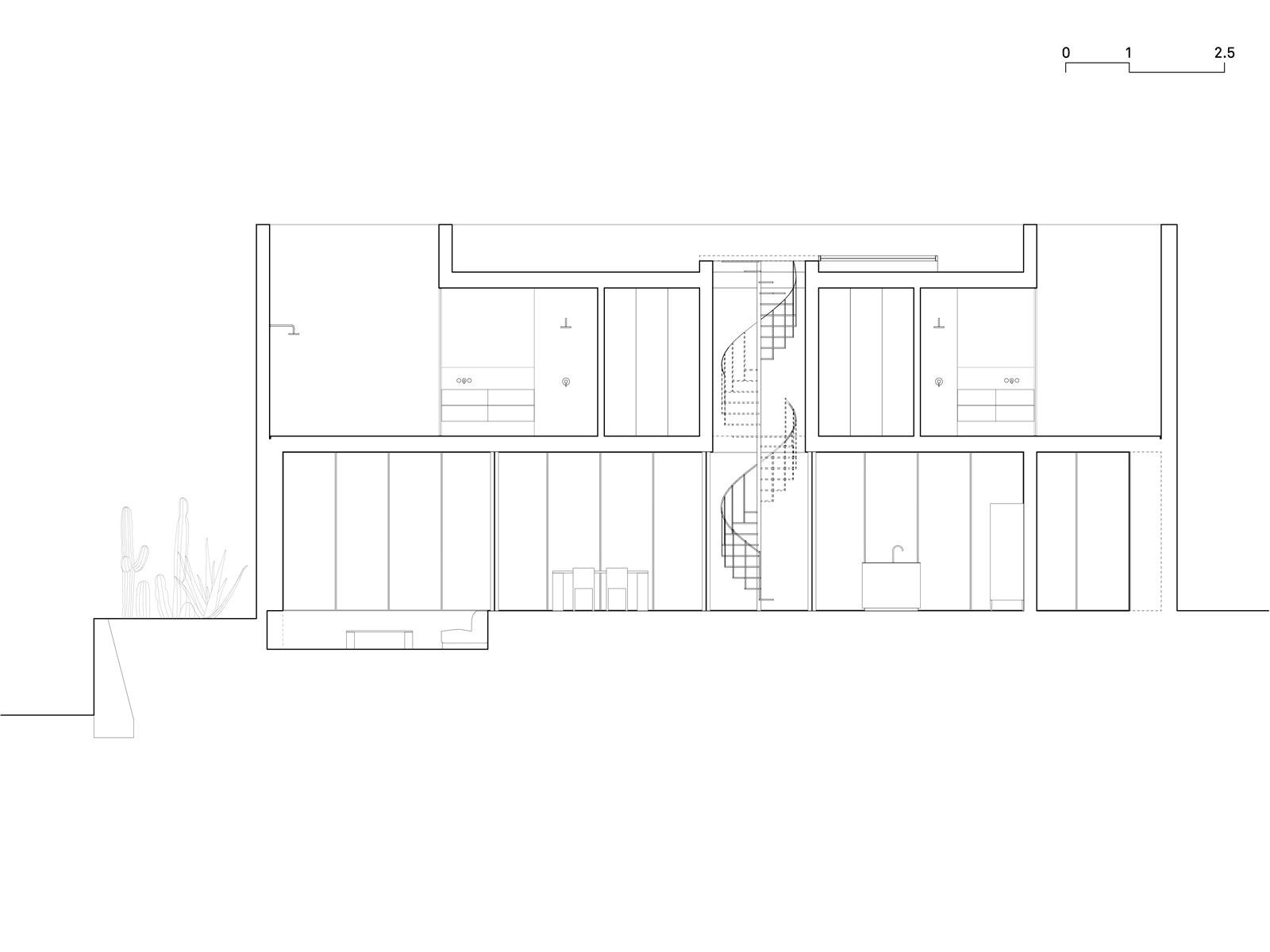 Image of 20220714 Associates SinNombreHouse Plans 3.jpg?auto=format%2Ccompress&ixlib=php 3.3 in Kitchen and dining room merged by a precise design - Cosentino