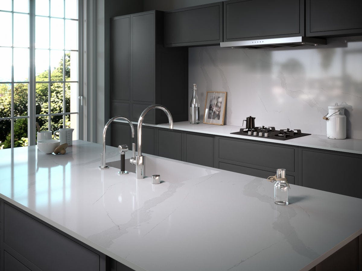Image of Silestone Kitchen Europea Classic Calatta.jpg?auto=format%2Ccompress&ixlib=php 3.3 in 14 Best Kitchen Sink Ideas for Design and Remodelling - Cosentino