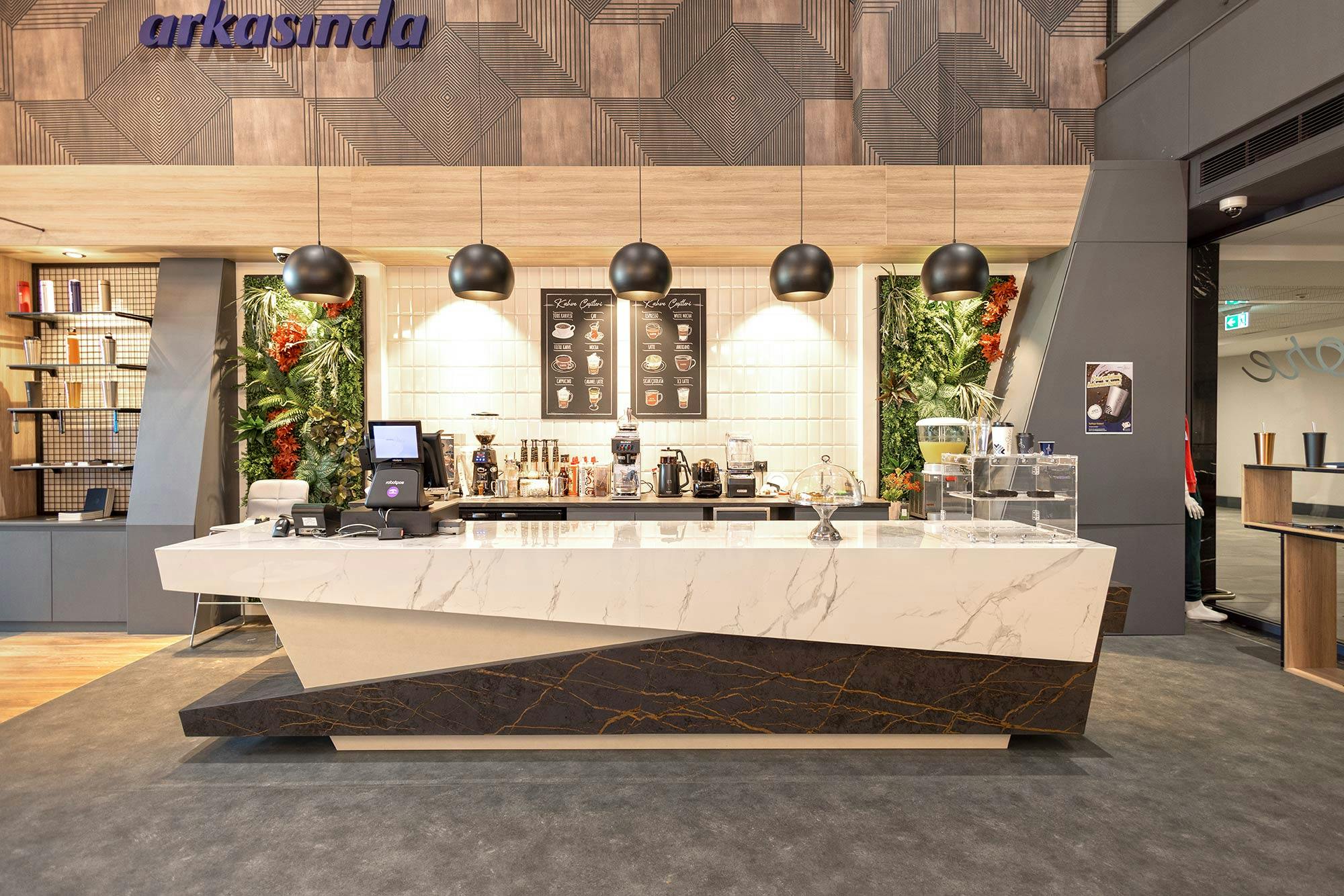Image of Medipol University South Campus 6.jpg?auto=format%2Ccompress&ixlib=php 3.3 in Dekton for the transformation of the cafeteria and shop of the South Campus of Istanbul Medipol University - Cosentino