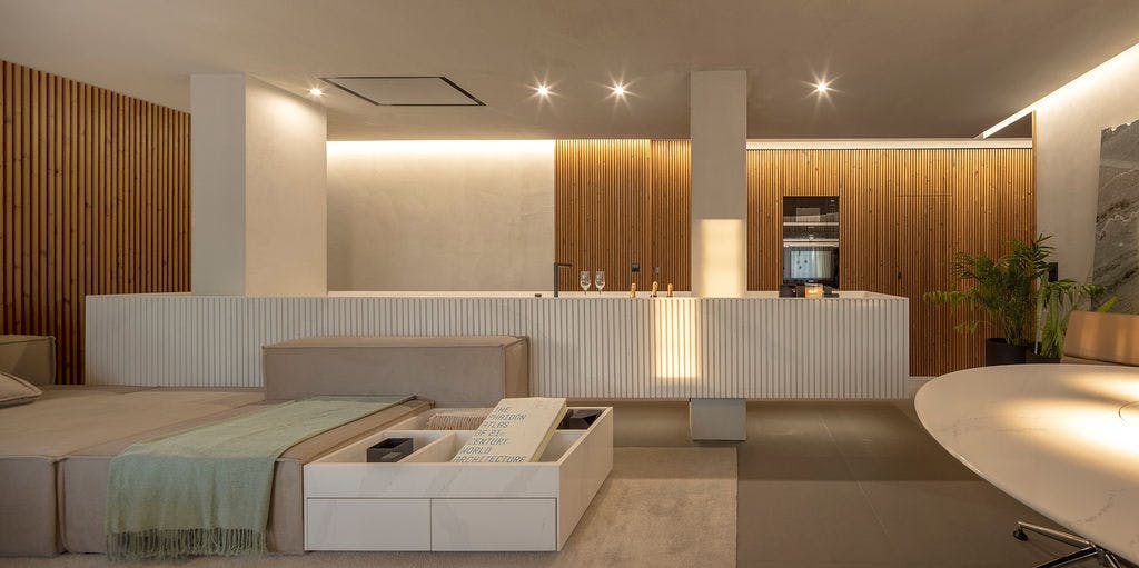 Imagen número 48 de la sección actual de Un interior minimalista, contemporáneo y refinado en el que brillan Silestone y Dekton