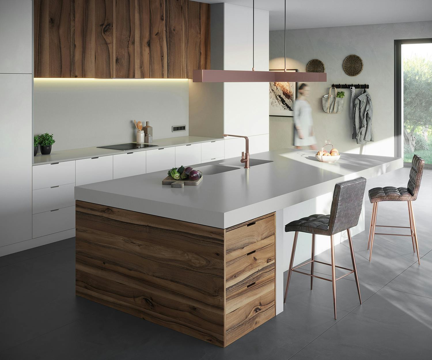 Imagen de Silestone Kitchen Cincel Grey web Nace Sunlit Days by Silestone® Cosentino España Silestone Kitchen Cincel Grey web Nace Sunlit Days by Silestone® Cosentino España