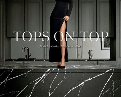 La supermodelo Cindy Crawford y el cocinero David Muñoz protagonistas de Silestone® Tops on Top