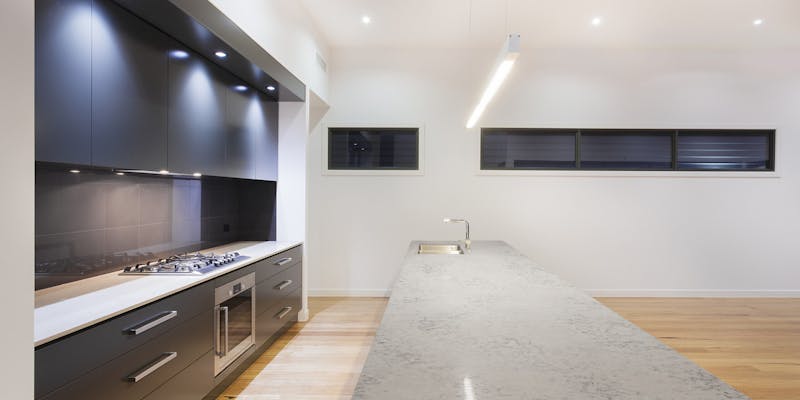 Luxury minimalist kitchen