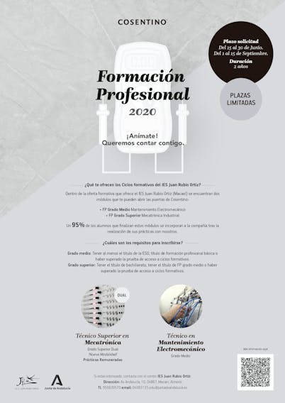 Imagen número 34 de la sección actual de Cosentino impartirá un nuevo ciclo de FP Dual en 2020/2021