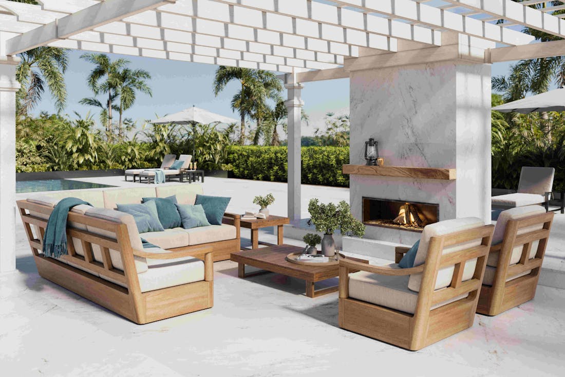 Marina_Outdoor_Fireplace_and_Flo (2) Imagen número 33 de la sección actual de Cosentino se inspira en el océano Pacífico para lanzar Marina, un nuevo diseño de Dekton®