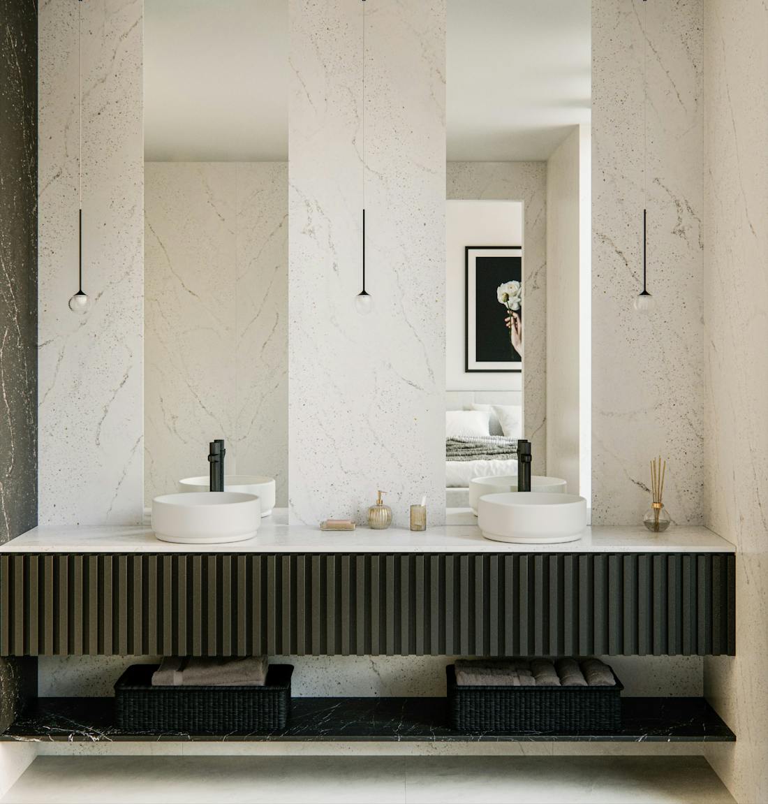 Baño general Zoe bao + basa B Image 34 of Bano general Zoe bao basa B.jpg?auto=format%2Ccompress&fit=crop&ixlib=php 3.3 in Así son los nuevos baños de diseño que rompen los moldes de la arquitectura de interiores - Cosentino