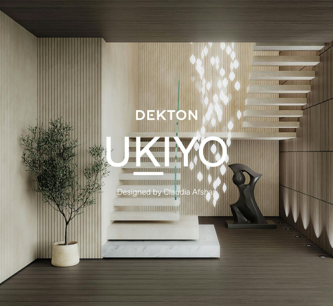 Cosentino tuo markkinoille uuden uritetun Dekton® Ukiyo -kokoelman, joka on kehitetty yhteistyössä Claudia Afsharin kanssa