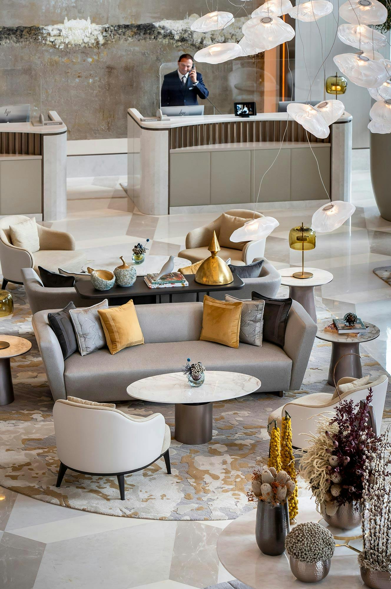 Numéro d'image 35 de la section actuelle de Dekton and Silestone, the sturdy and stylish surfaces chosen to enhance the luxurious design of a new 5-star hotel in Istanbul de Cosentino France