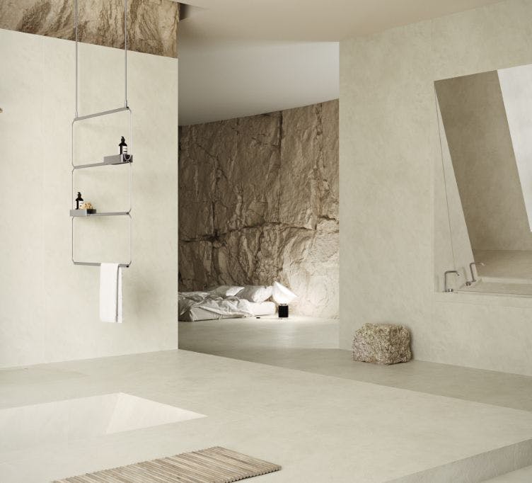 Numéro d'image 33 de la section actuelle de Ellipse: the bathroom by MUT Design inspired by the organic curves of the iconic Torres Blancas building de Cosentino Canada