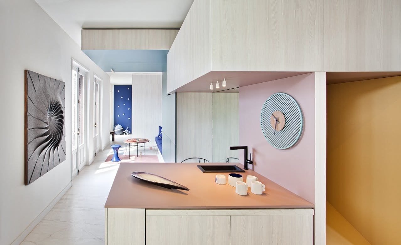 Numéro d'image 38 de la section actuelle de The innovation of DKTN iD in a highly versatile living room de Cosentino France