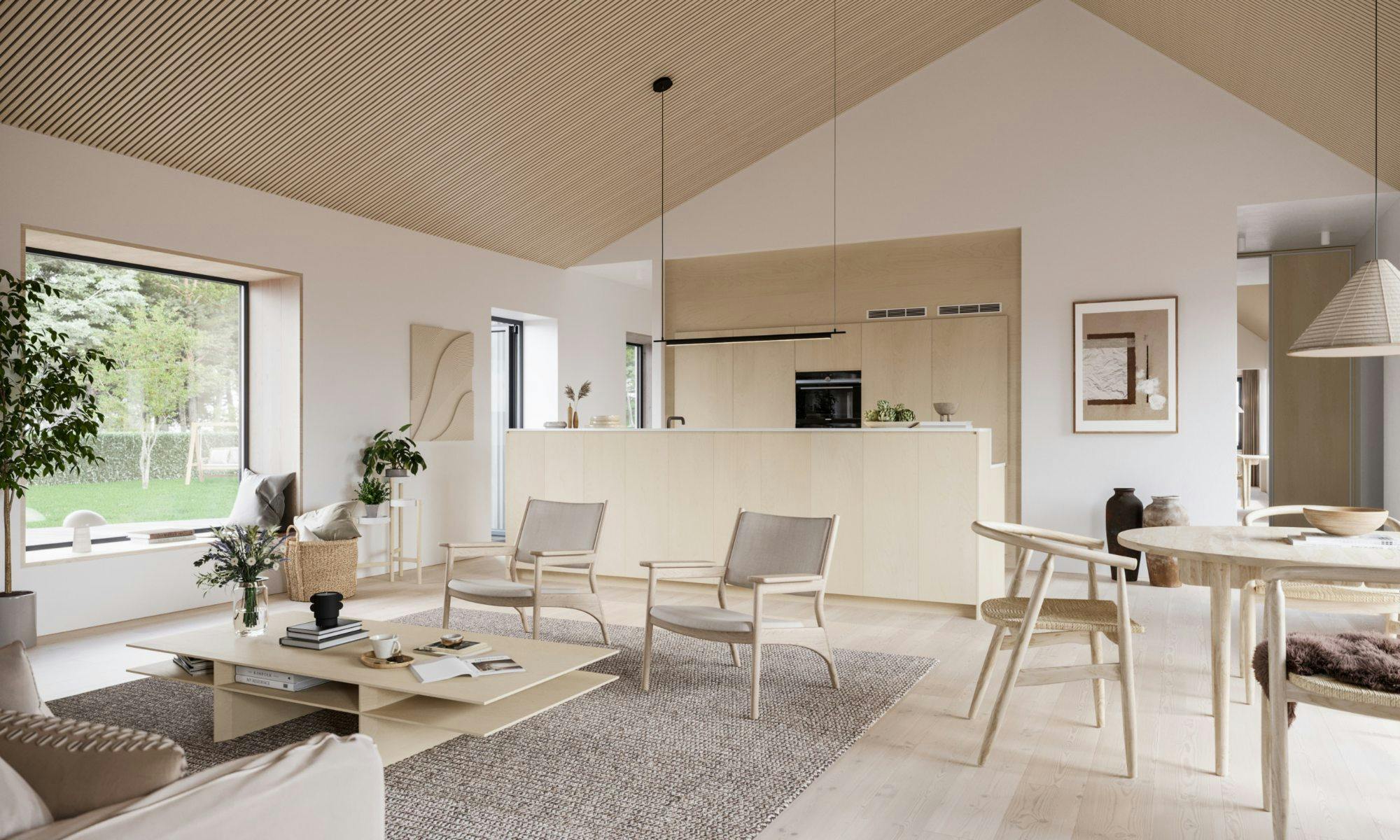 Numéro d'image 33 de la section actuelle de DKTN Bergen engages in dialogue with wood in this minimalist and timeless kitchen de Cosentino France