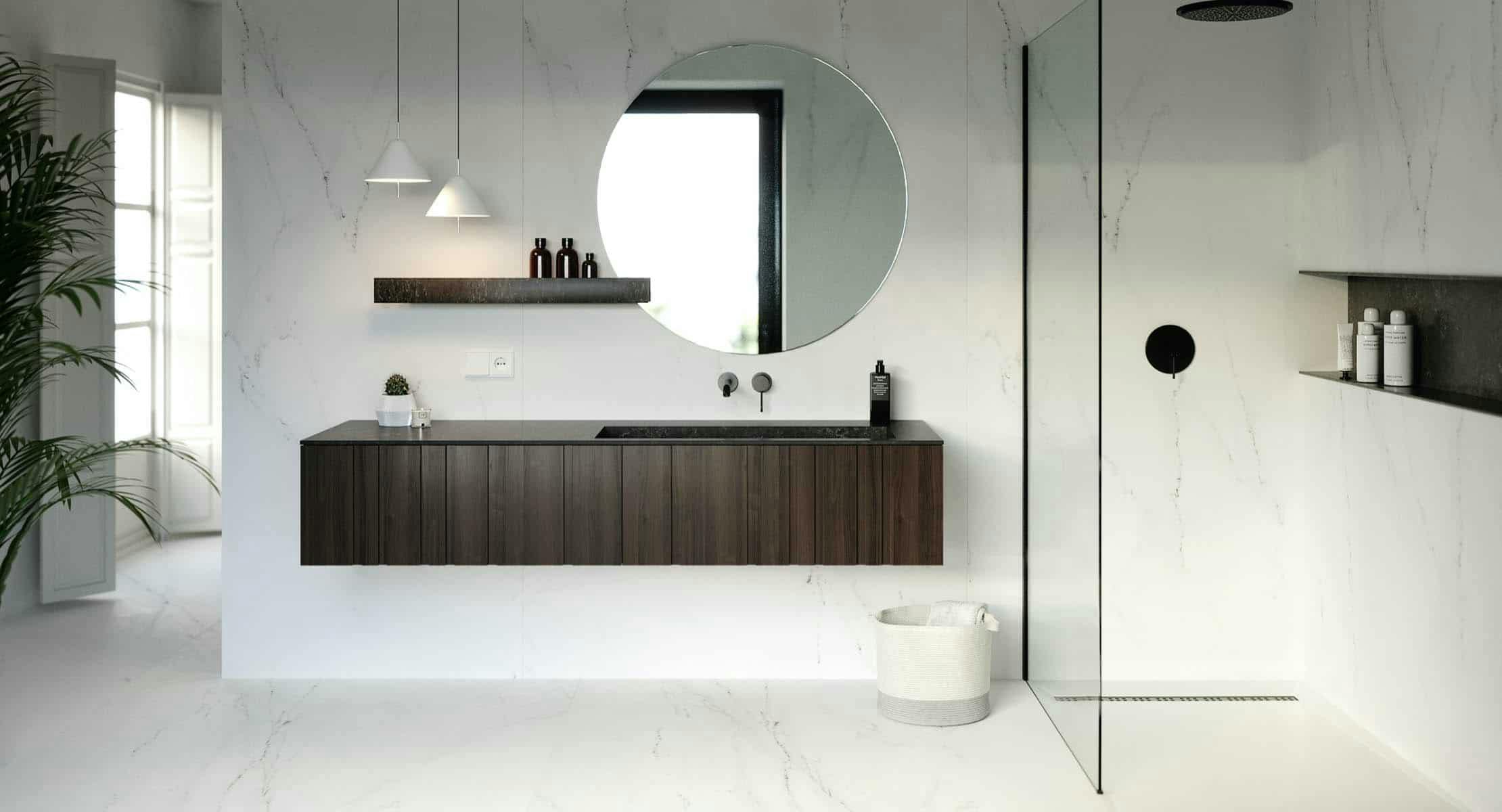 Numéro d'image 32 de la section actuelle de salle-de-bains-minimaliste de Cosentino France