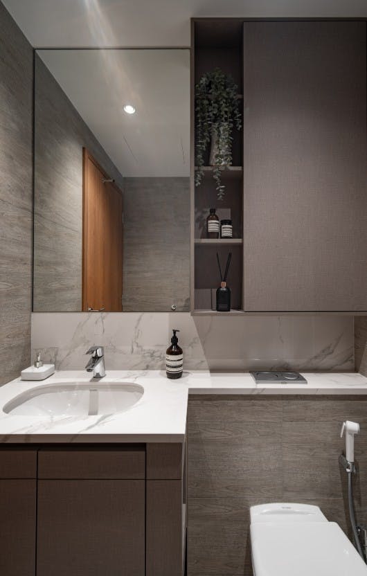 Numéro d'image 39 de la section actuelle de Des couleurs neutres et des textures élégantes pour un appartement de luxe à Singapour de Cosentino France