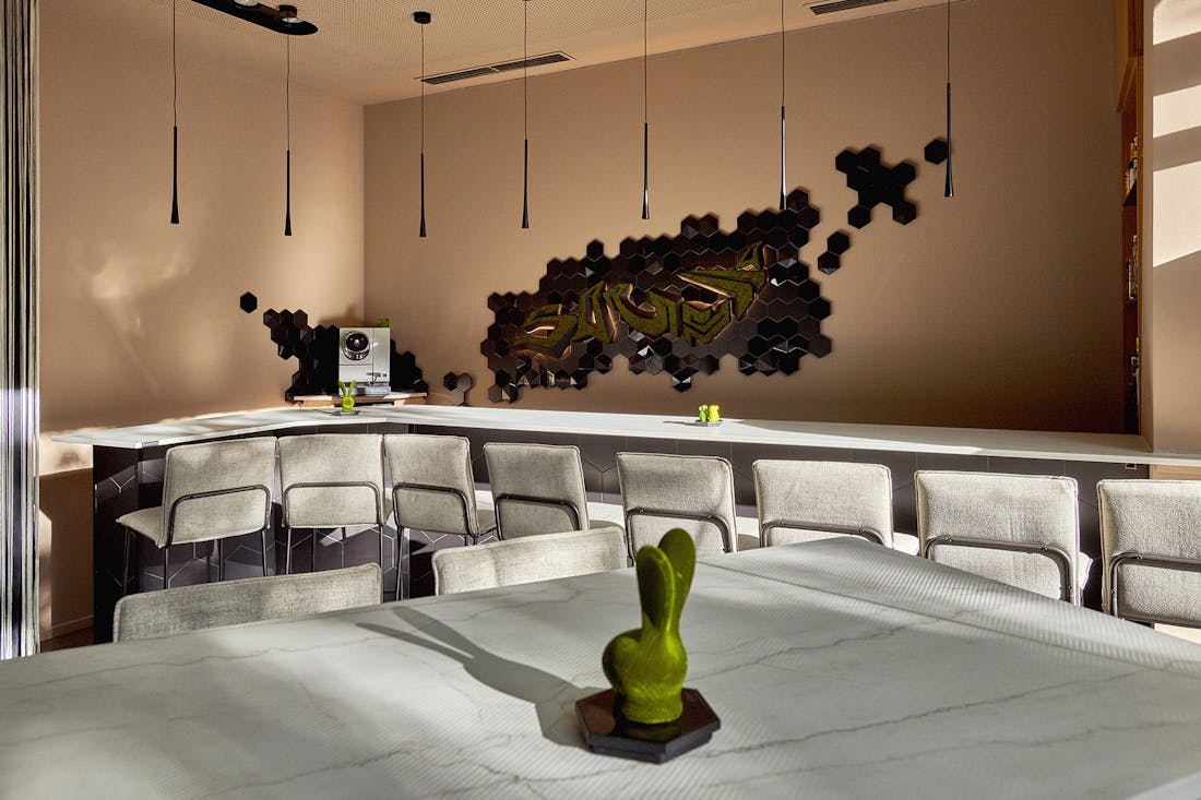 Dekton, part of the unique experience at the Samsha restaurant in Valencia