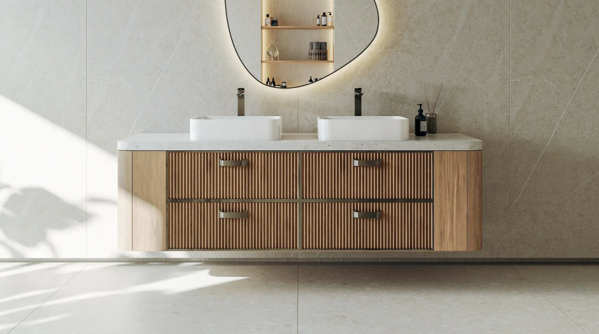 Dekton Pietra Edition - Bathroom - Adia + Polar