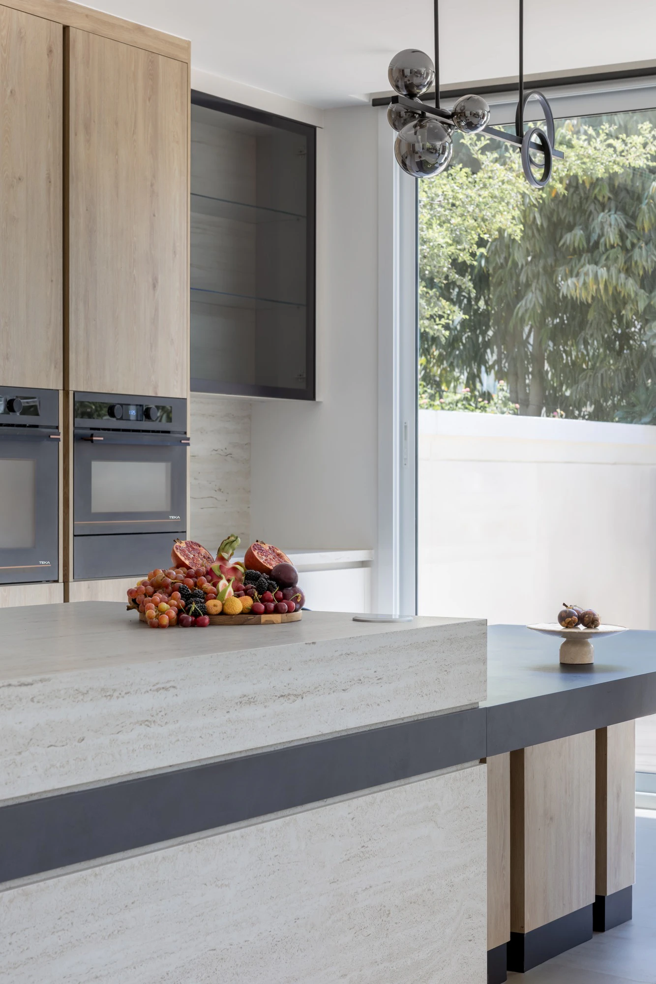This kitchen island steals the spotlight thanks to its unique