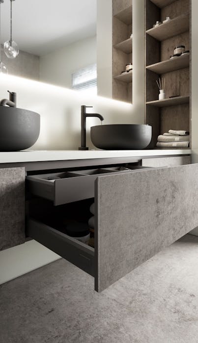 Image 35 of Dekton slim badkamer scaled.jpg?auto=format%2Ccompress&fit=crop&ixlib=php 3.3 in Small bathrooms: the great secrets of their design - Cosentino