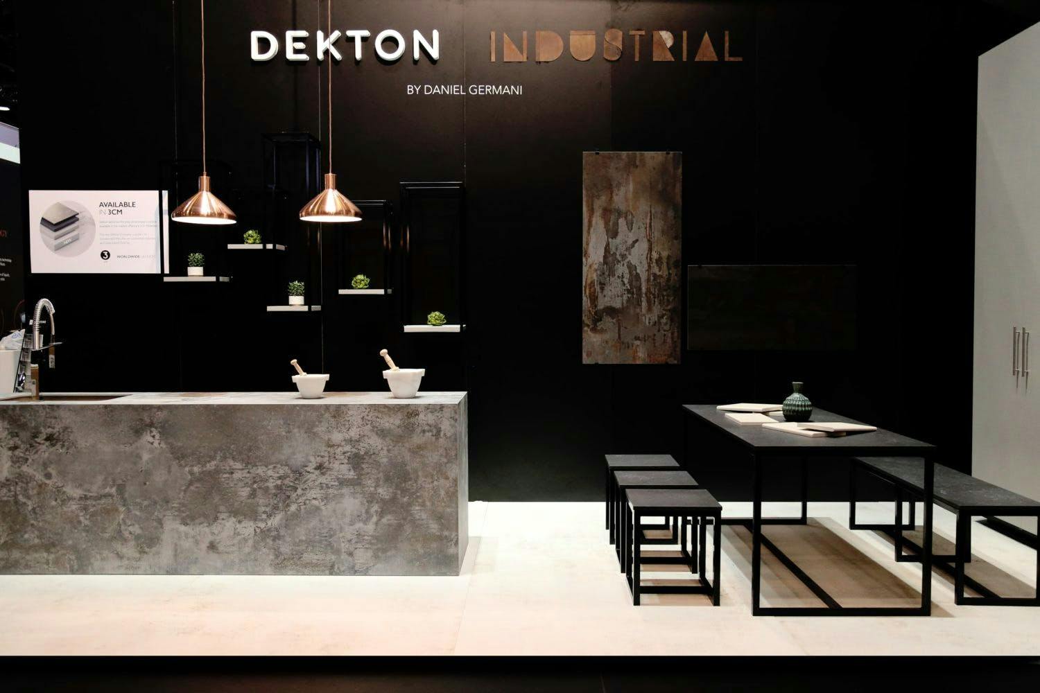 Image 36 of Dekton Industrial Stand Cosentino KBIS 2018 lr 1500x1000 6.jpg?auto=format%2Ccompress&fit=crop&ixlib=php 3.3 in Save the Date: Cosentino at Milan Design Week 2018 - Cosentino