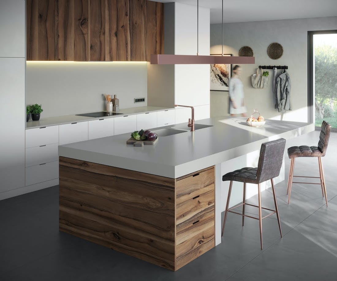 Image of silestone kitchen cincel grey.jpg?auto=format%2Ccompress&fit=crop&ixlib=php 3.3 in Silestone® | Vloeren - Cosentino
