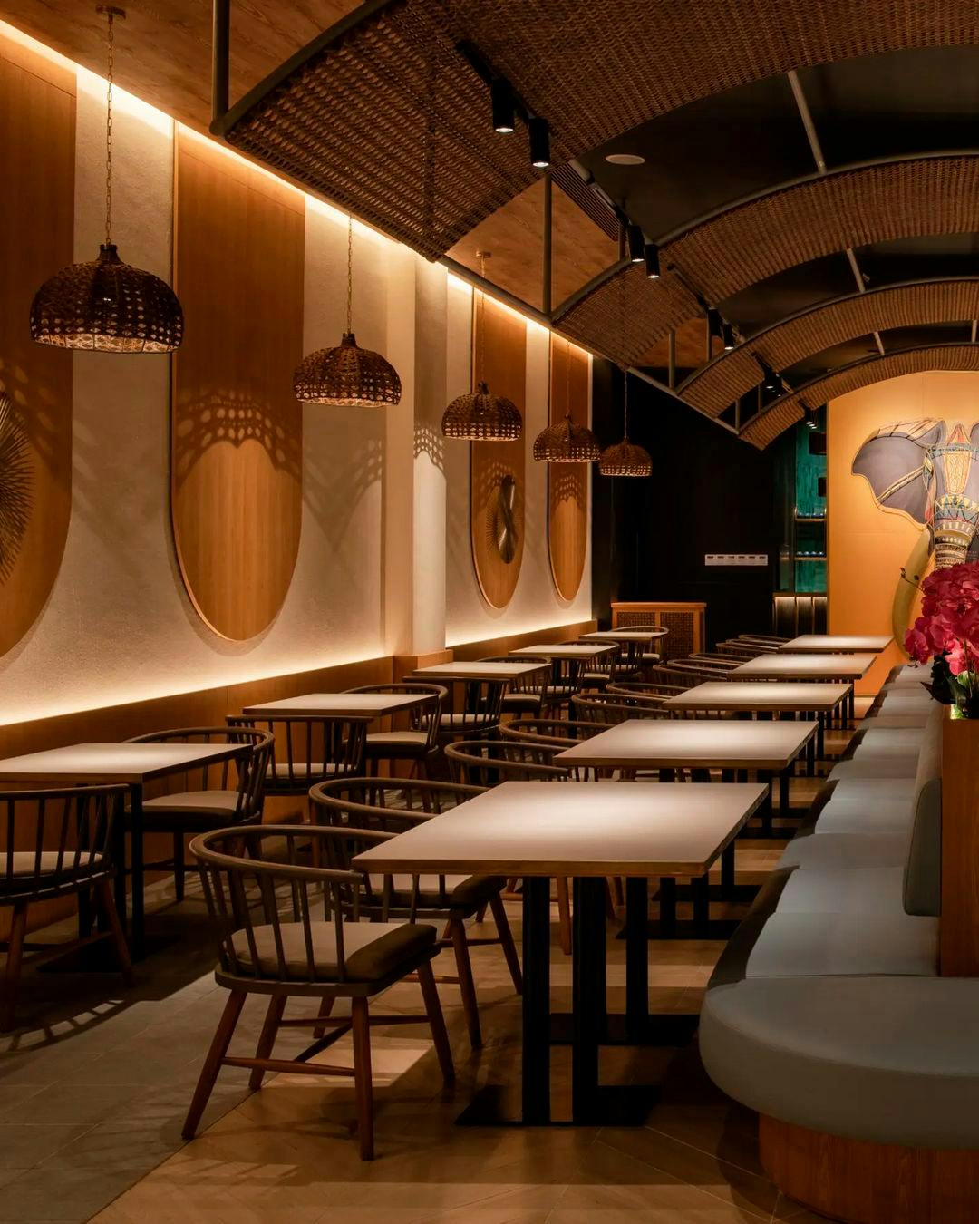 Image of Elephant Spices Restaurant 2.jpg?auto=format%2Ccompress&ixlib=php 3.3 in Scallop shells, Vienna, ‘Mad Men’ and ‘Stranger Things’ inspire this casually elegant restaurant (and ‘viral’ bathroom) in Dublin - Cosentino