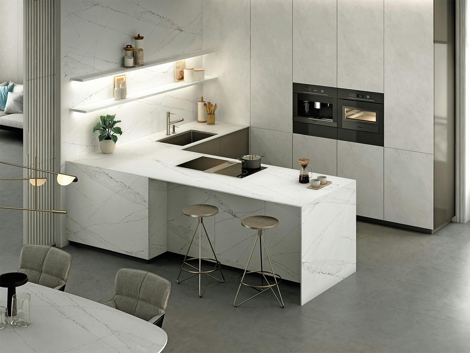 Image of format Cosentino Silestone%C2%AEEthereal Haze Lifestyle01.jpg?auto=format%2Ccompress&fit=crop&ixlib=php 3.3 in Changing the world from the kitchen: 10 simple steps to save energy in your kitchen - Cosentino