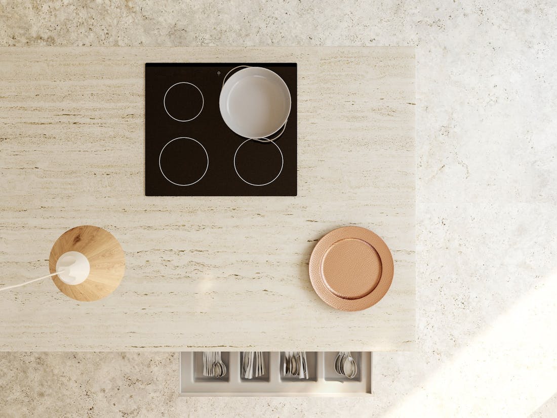 Moodboard_Dekton_Pietra Kode_Travertino_Kode Image of Moodboard Dekton Pietra Kode Travertino Kode.jpg?auto=format%2Ccompress&fit=crop&ixlib=php 3.3 in Cosentino lanserer Dekton® Pietra Kode designet av Daniel Germani - Cosentino