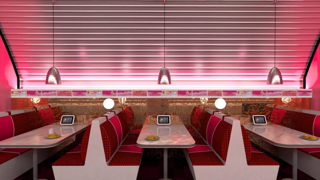 Imagem número 32 da actual secção de David Rockwell e o estúdio de design, 2×4, escolhem as superfícies inovadoras da Cosentino para o The Diner no Salón del Mueble 2018 da Cosentino Portugal