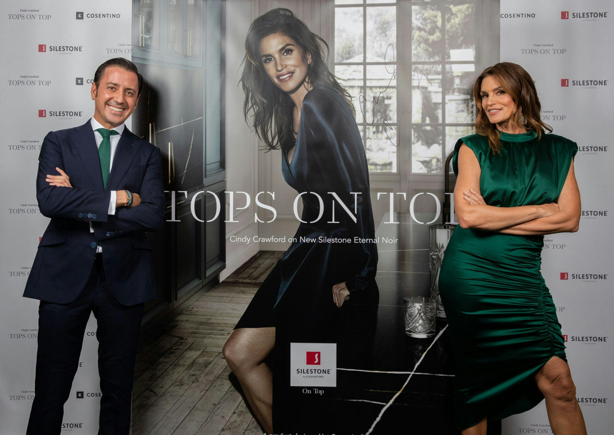 Imagem número 32 da actual secção de Silestone® apresenta a sua nova campanha com Cindy Crawford - “Tops on Top 2019” da Cosentino Portugal