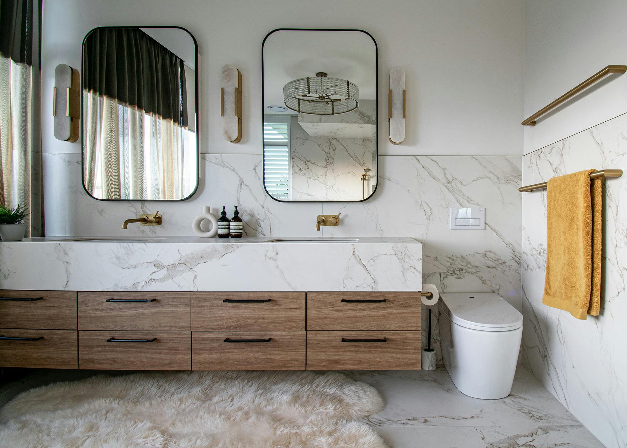 Imagem número 45 da actual secção de A private bathroom in Milan with a spacious, sturdy and elegant look thanks to Dekton  da Cosentino Portugal