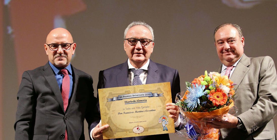 Francisco Martinez-Cosentino Justo har tilldelats Diario de Almeria 2019-utmärkelsen