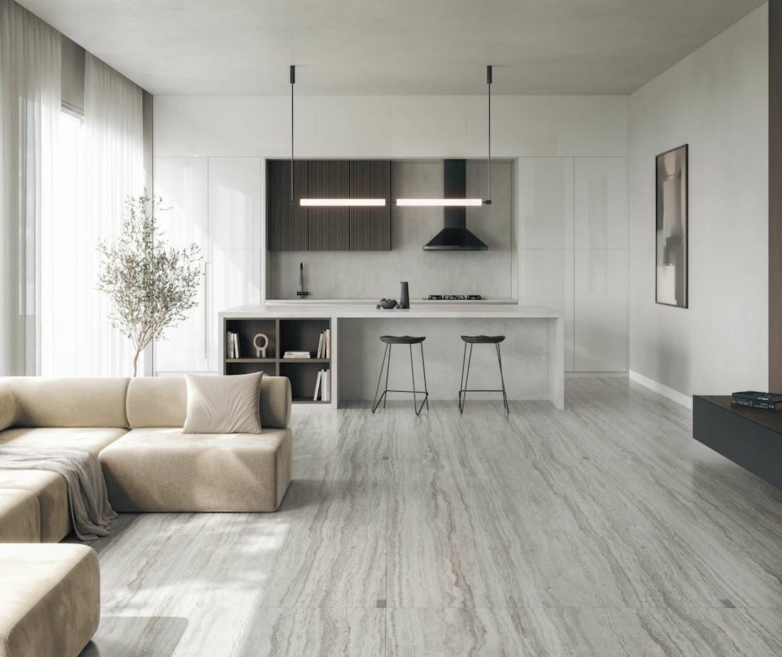1. Dekton Pietra Edition - Living + Cocina - Trevi + Sandik 1. Dekton Pietra Edition - Living + Cocina - Trevi + Sandik