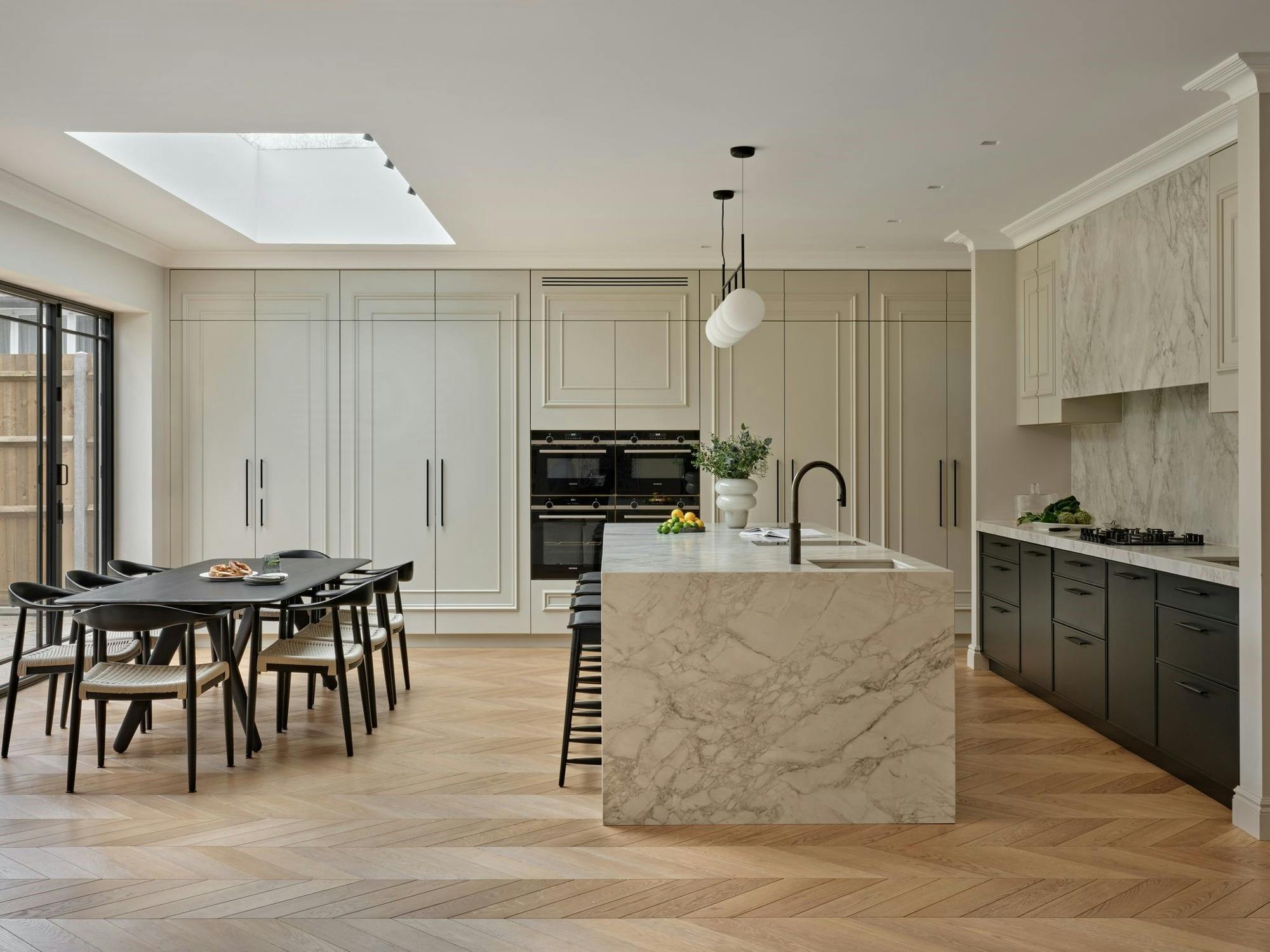 North London Kitchen Sheraton Interiors (1) Image 32 of North London Kitchen Sheraton Interiors 1.jpg?auto=format%2Ccompress&ixlib=php 3.3 in Everything is duplicated in a Kosher kitchen, including the elegance of Dekton Portum - Cosentino