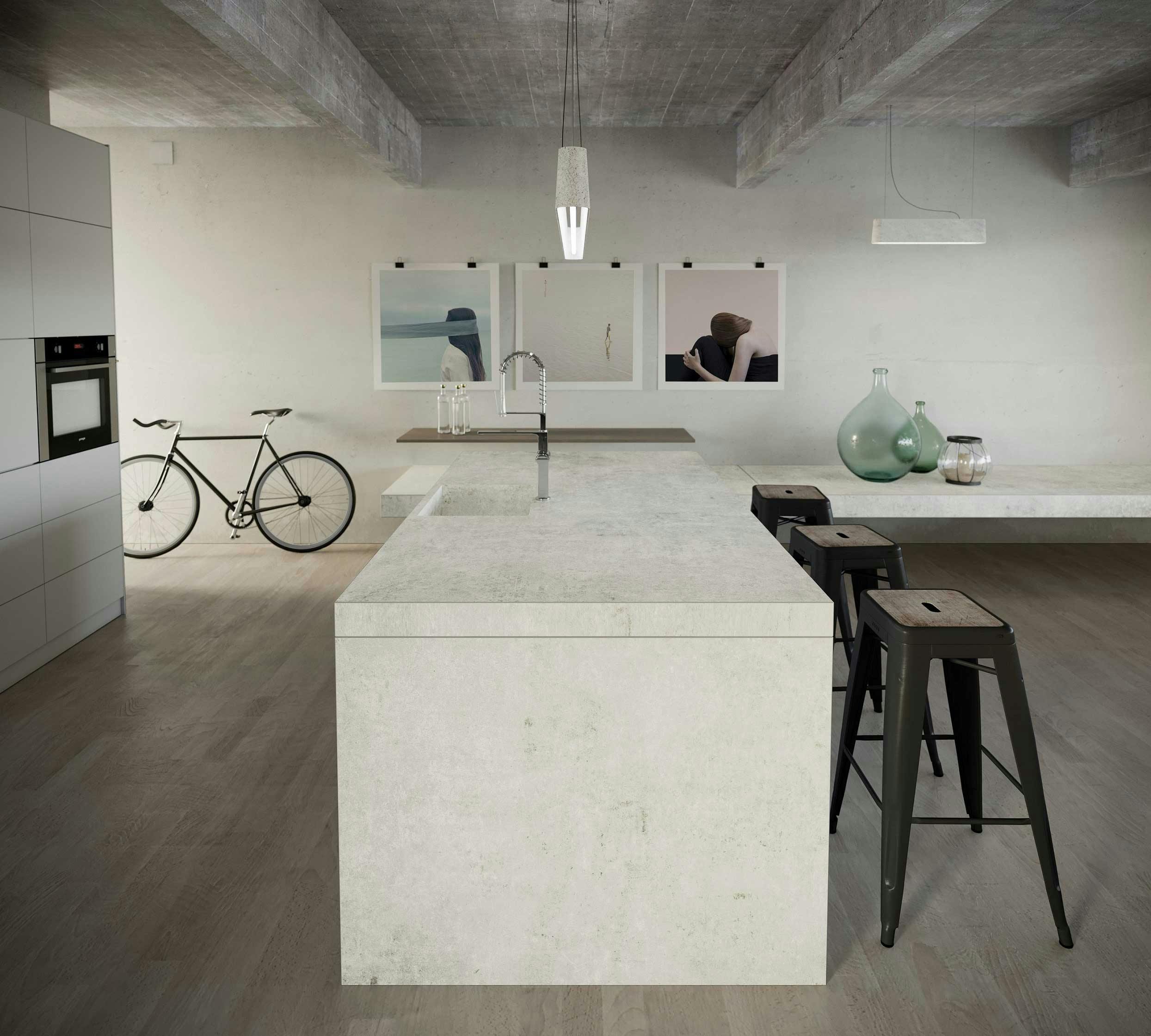 Image of dekton industrial kitchen lunar.jpg?auto=format%2Ccompress&ixlib=php 3.3 in Taşın Devrimsel Dönüşümüne Çarpıcı Bir Estetik Geliyor - Cosentino