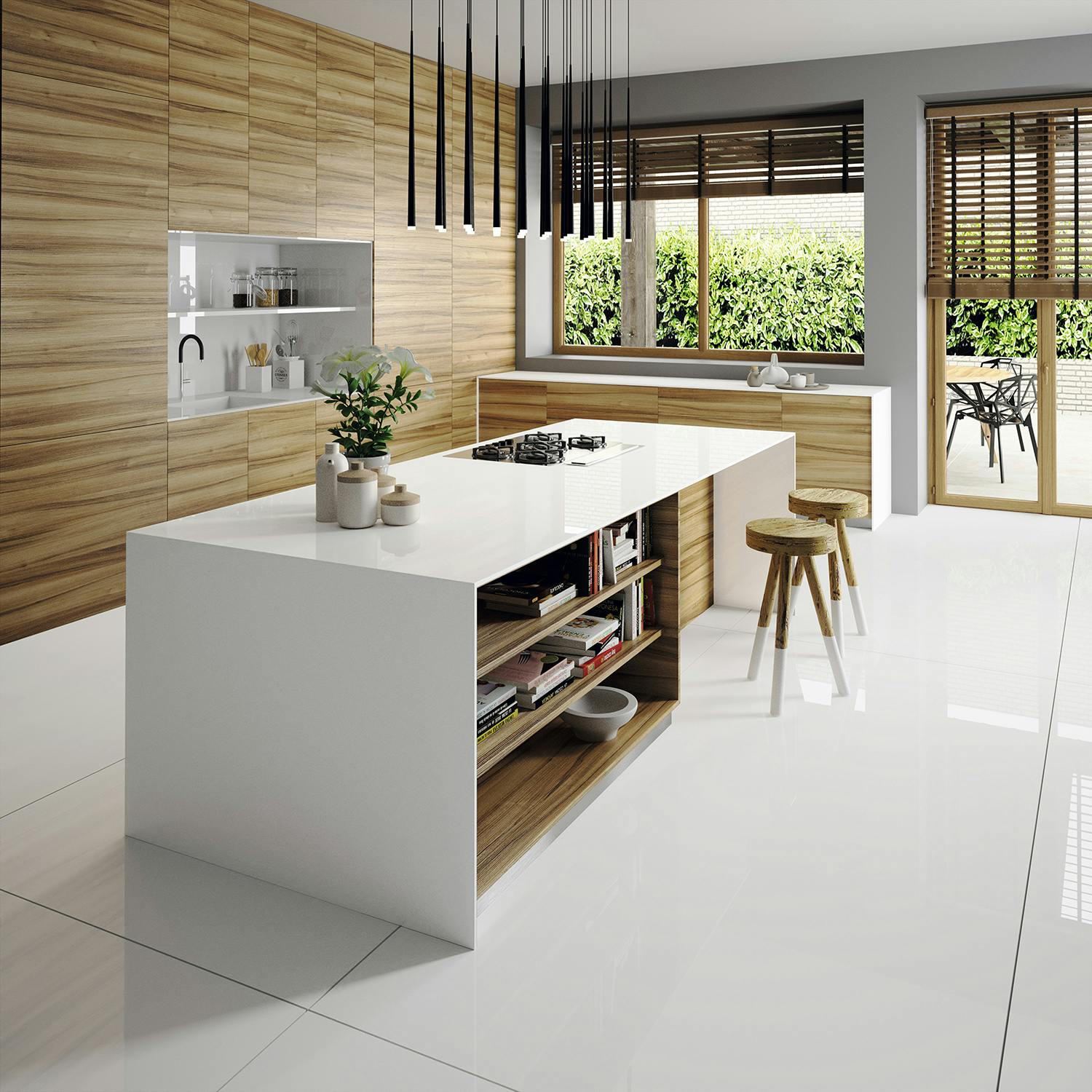 Image of Silestone Kitchen Iconic White.jpg?auto=format%2Ccompress&ixlib=php 3.3 in Mutfaklarda İskandinav ve Endüstriyel Esintiler - Cosentino
