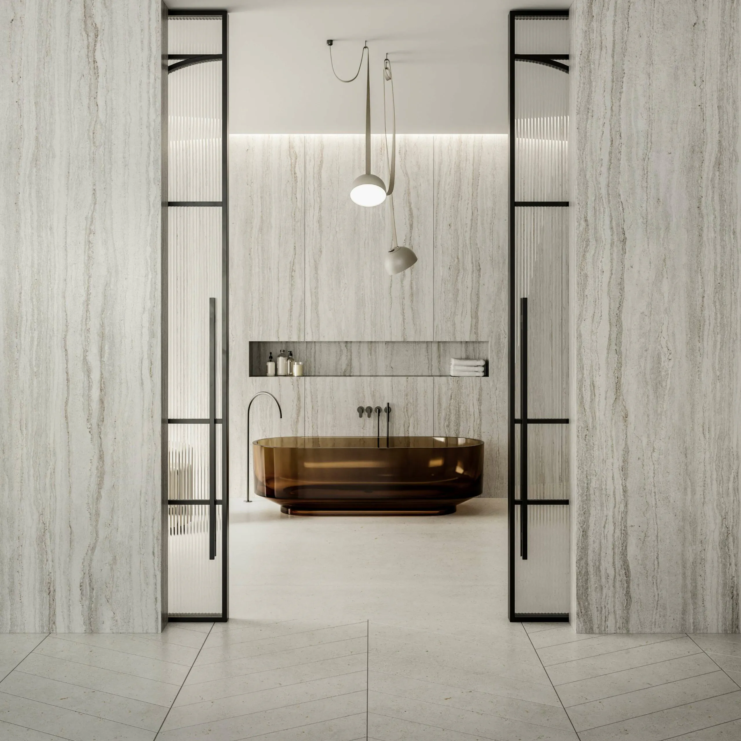 4. Dekton Pietra Edition - Bathroom - Trevi + Polar 1 4. Dekton Pietra Edition - Bathroom - Trevi + Polar 1