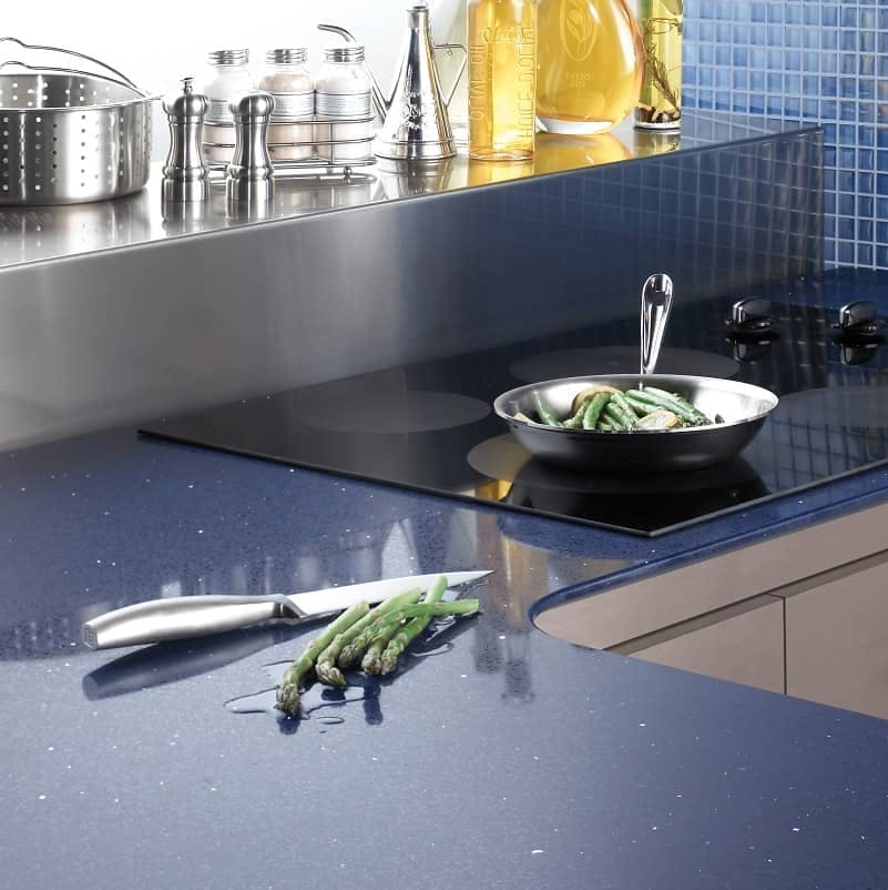 Image number 36 of the current section of blue-kitchen-countertops of Cosentino USA
