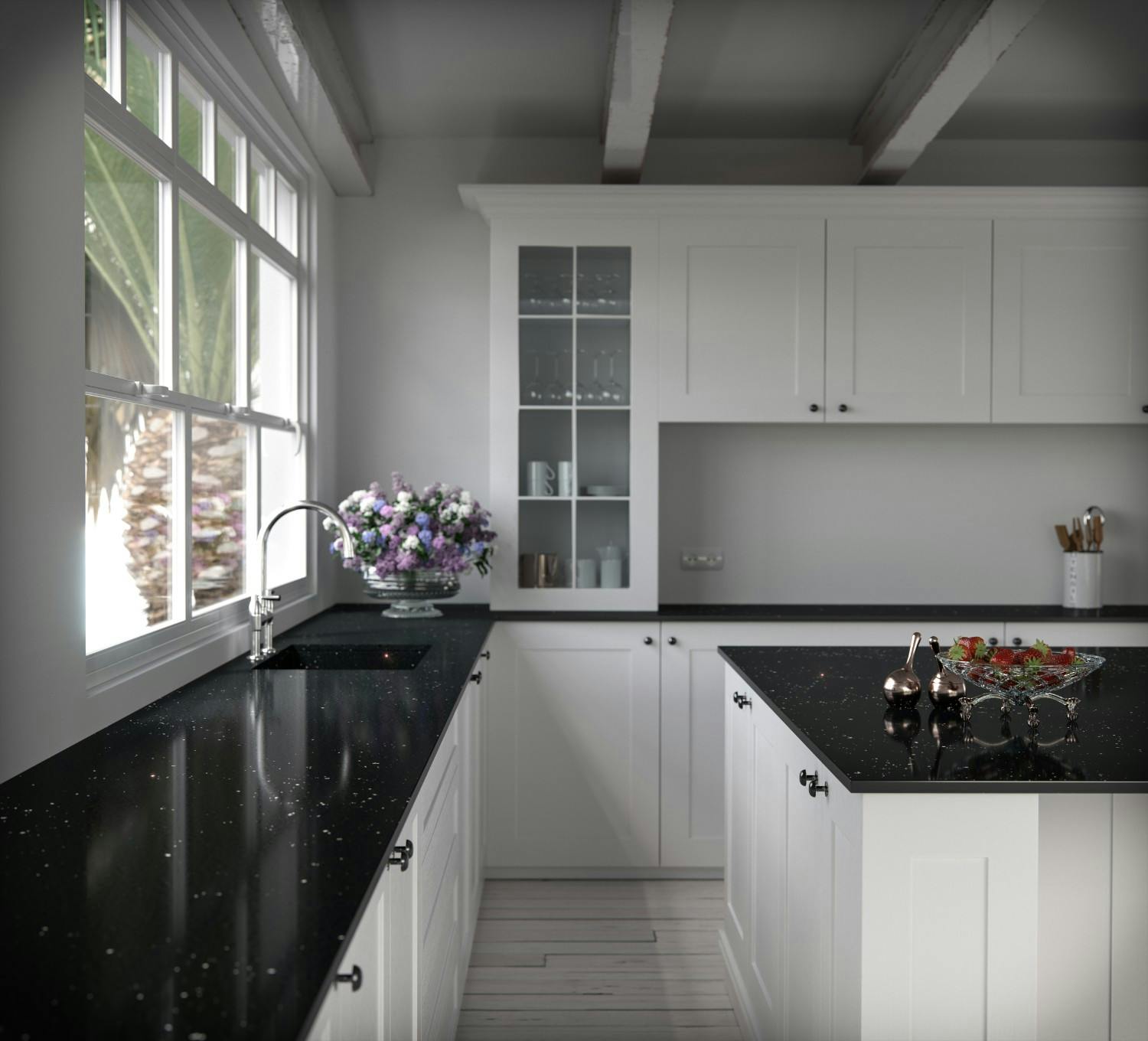 Image number 32 of the current section of Black and white kitchens: a winning combination of Cosentino USA