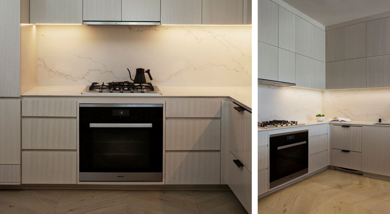 Image number 34 of the current section of A Zen Malibu Kitchen with Ethereal by Silestone of Cosentino USA