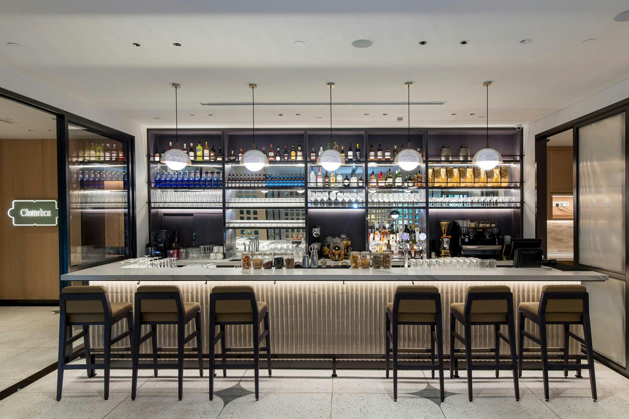 Image number 41 of the current section of Dekton adds character to a neat and refined London restaurant of Cosentino USA