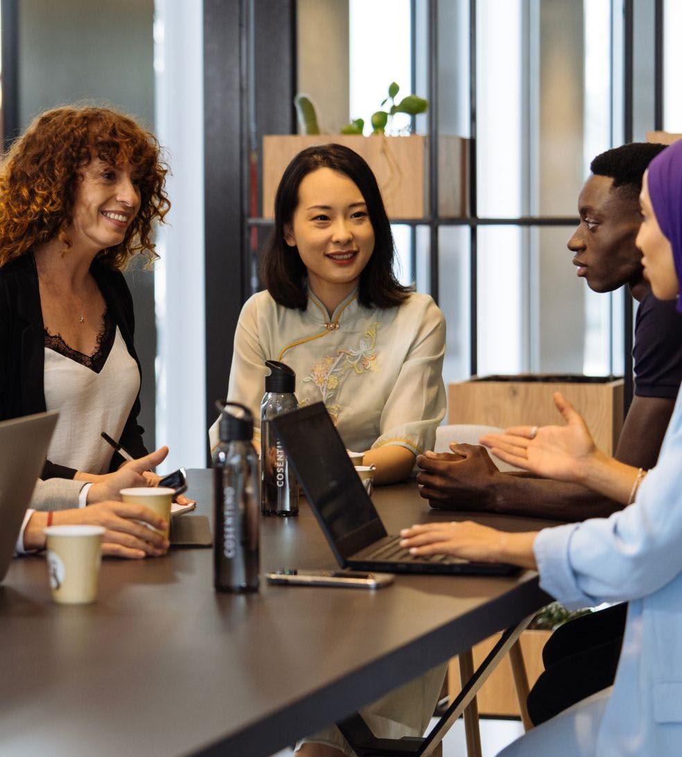 Design professionals networking in a CTOP collaborative space