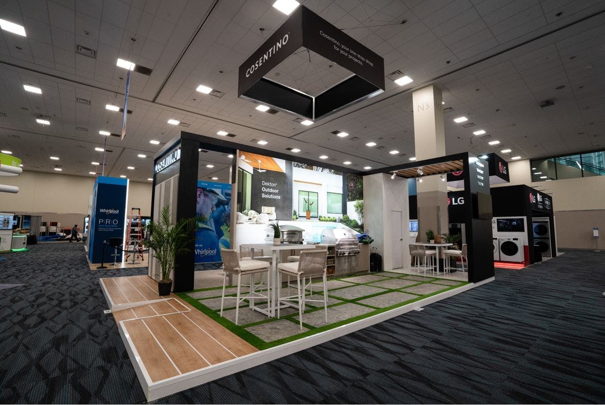 Image number 33 of the current section of Cosentino displays cutting-edge sustainable surfacing solutions at PCBC in California of Cosentino USA
